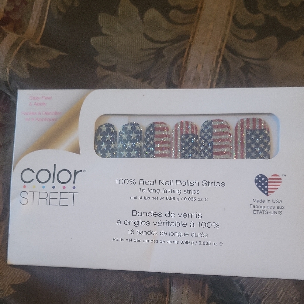 Color Street Stars and Stripes Nail Strips Color Flagtime Gal Free Gift
